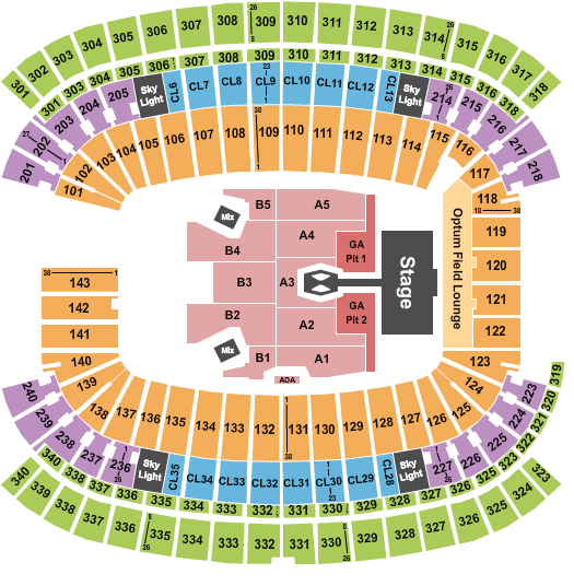 Gillette Stadium Morgan Wallen Seating Chart